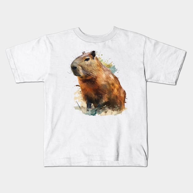 capybara Kids T-Shirt by weirdesigns